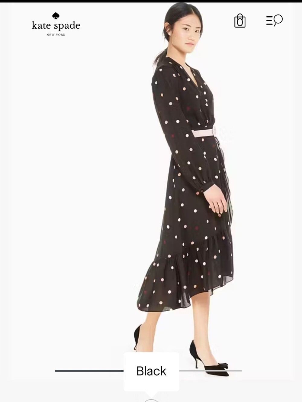 Kate Spade New York Bakery Dot Wrap Dress 8